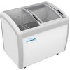 Koolmore Commercial Ice Cream Freezer Display Case, Glass Top Chest Freezer with 3 Storage Baskets MCF-9C